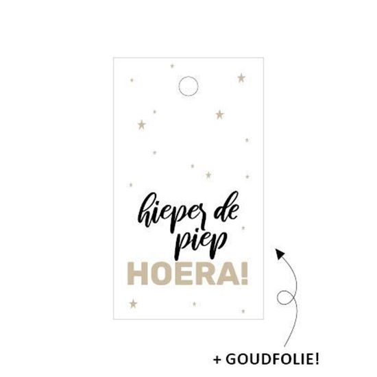 Cadeaulabel - Hieper De Piep HOERA!