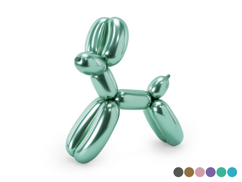 CHROME modelleer ballonnen - 30 stuks + pompje