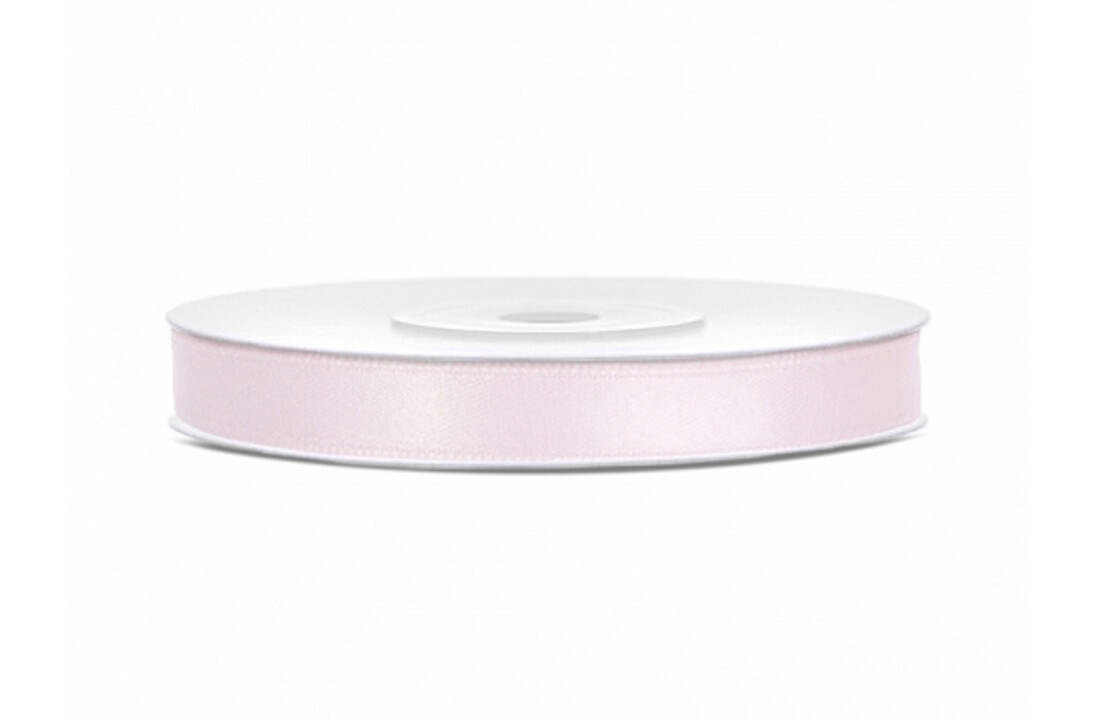Satijnen lint Poederroze - 6mm breed