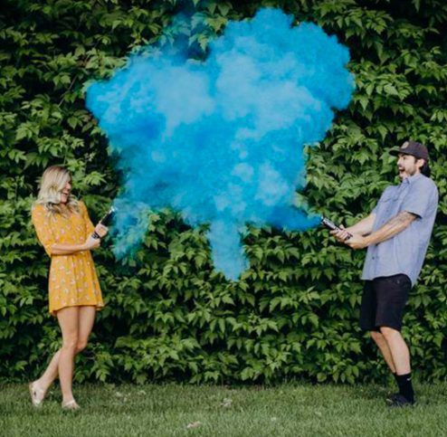 Gender poederblusser brandblusser MINI - Blauw