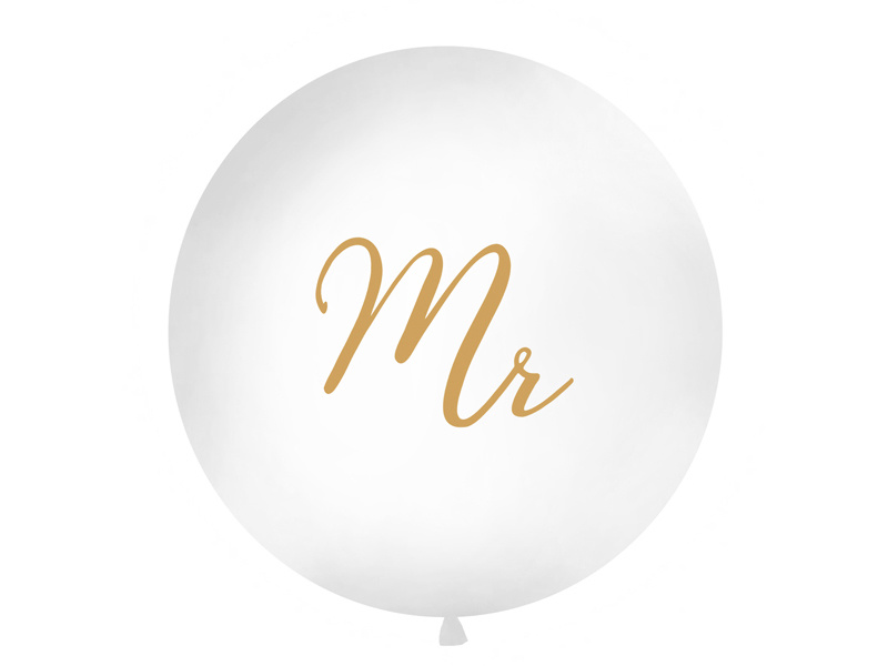 Reuzeballon | Mr | Goud | 100 centimeter