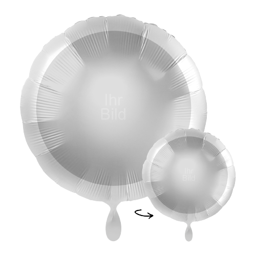 Fotoballon rond - Wit