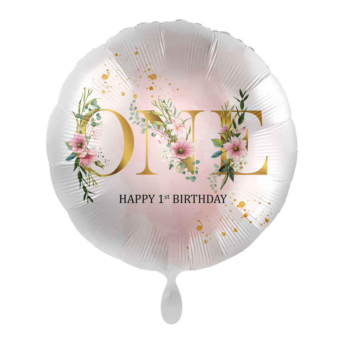 Folieballon One Bloemen