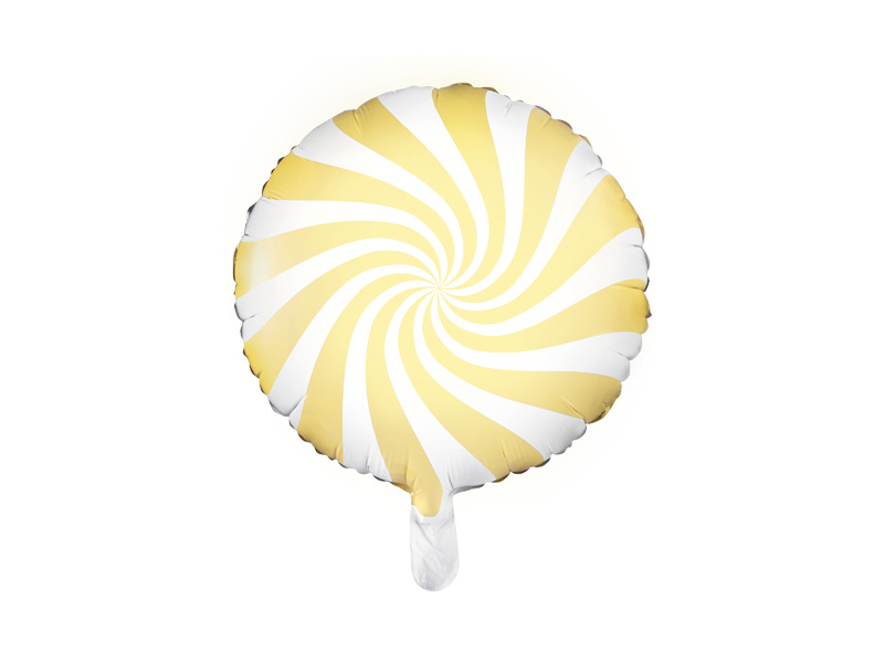 Folieballon candy - lichtgeel - 35 cm