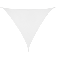 Schaduwdoek Driehoek Wit HDPE 3x3x3 M