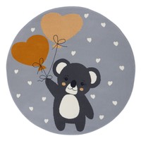 Laagpolig Design Kinderen Tapijt Koala Sweetheart - Grijs