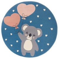 Laagpolig Design Kinderen Tapijt Koala Sweetheart - skyBlauw