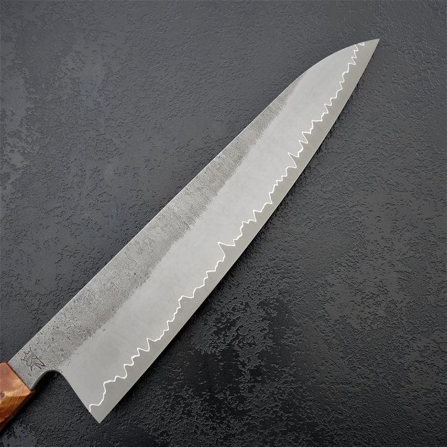 70# 23er Gyuto mit einer Schneide aus 1.2063