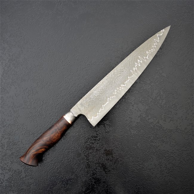 81# 23er Halbintegral mit einer Schneide aus Hochleistungsdamast