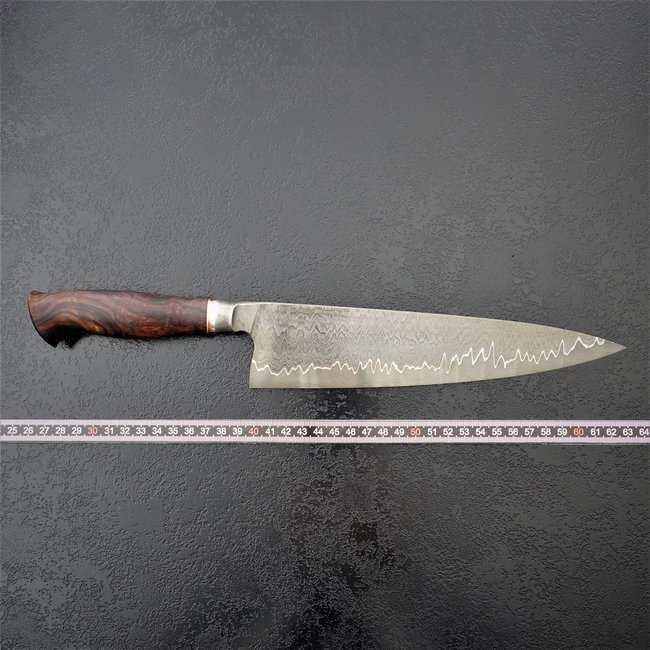 81# 23er Halbintegral mit einer Schneide aus Hochleistungsdamast