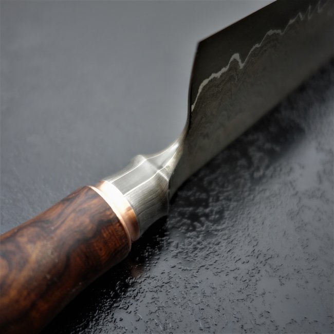 81# 23er Halbintegral mit einer Schneide aus Hochleistungsdamast