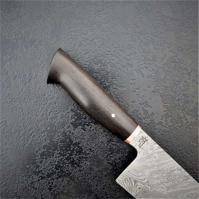 87# 24er Gyuto mit tordiertem Mosaikdamast