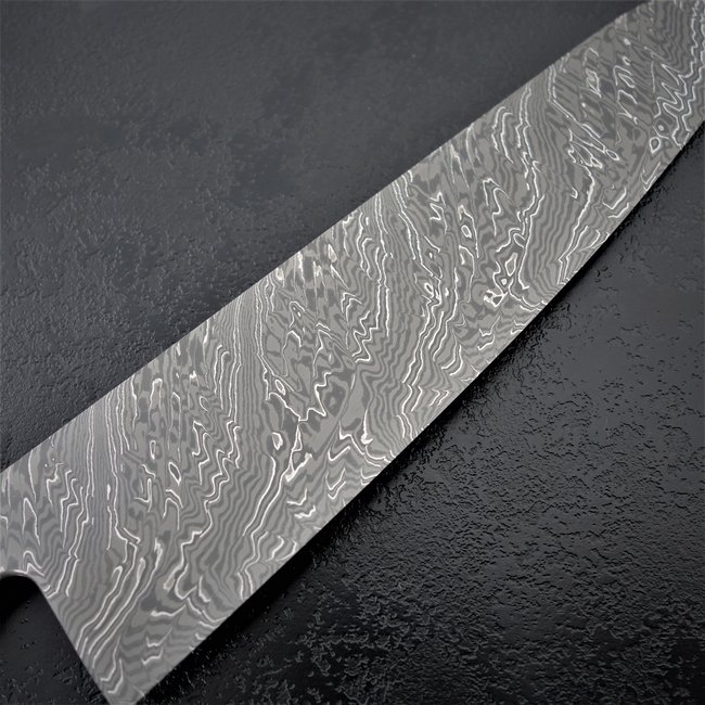 87# 24er Gyuto mit tordiertem Mosaikdamast