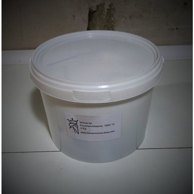 Mortar for light fire bricks, 1800 °C (3272 °F)