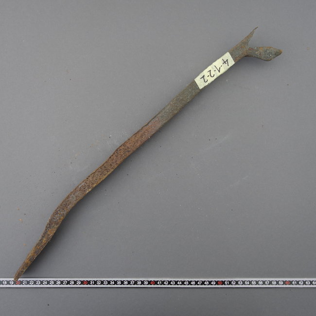 Historical iron from 1653