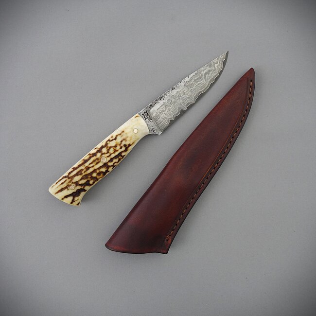 18 (9) cm EDC "historisches Eisen" mit Lederscheide