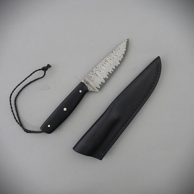 18,5 (9,5) cm EDC-Vesper Knife "Apex Ultra" with leather sheath