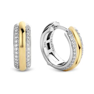 Ti Sento Milano 7786ZY Oorbellen zilver/Goud verguld met Zirkonia