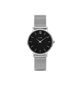 Cluse CLUSE - CW0101203005 Minuit Mesh Silver Black horloge