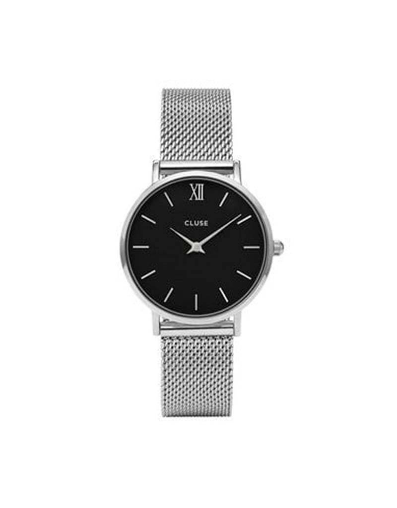 Cluse CLUSE - CW0101203005 Minuit Mesh Silver Black horloge