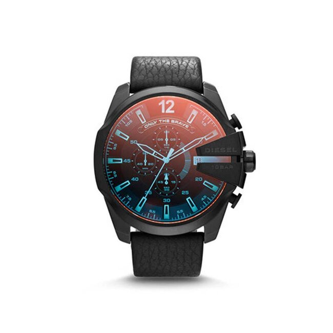 DZ4323 Horloge heren zwart stalen kast