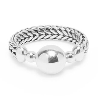 Buddha to Buddha Buddha to Buddha Ring 003 17 Batas Sphere Zilver Maat 17