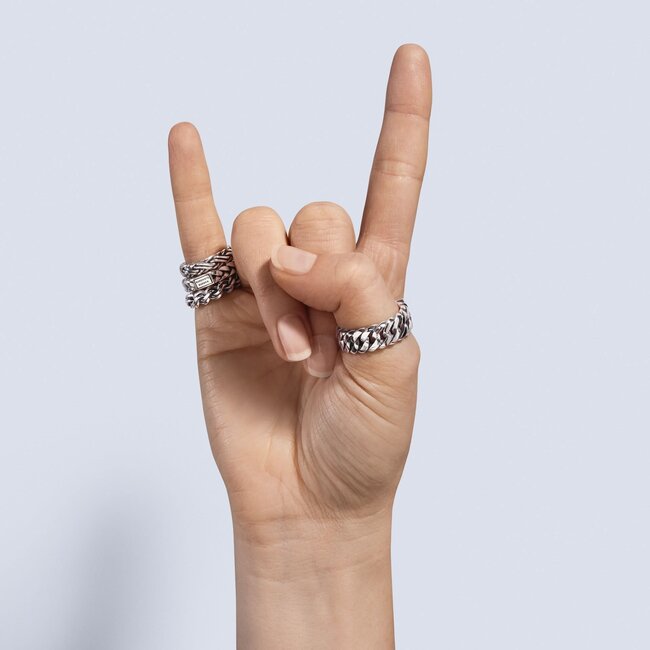 Buddha to Buddha Buddha to Buddha -541 Chain Small Ring - Maat 17.00 mm (53)