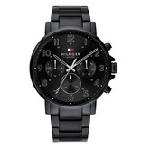 Tommy Hilfiger Tommy Hilfiger Heren Horloge TH1710383  Staal met Zwarte Plating Quartz Chronograaf Daniel