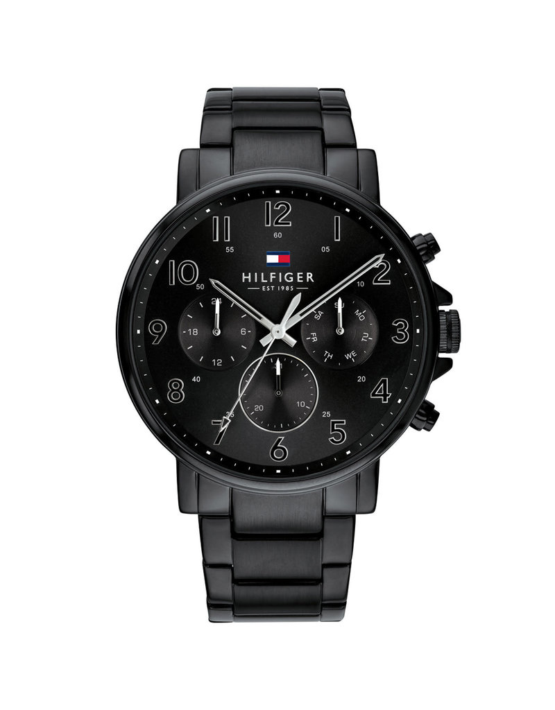 Tommy Hilfiger Tommy Hilfiger Heren Horloge TH1710383  Staal met Zwarte Plating Quartz Chronograaf Daniel