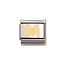 Nomination Nomination Schakel 030101-13 Composable Classic Staal met 18k Geelgouden Letter M