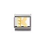 Nomination Nomination Schakel 030301-11 Composable Classic Staal met 18k Geelgouden Letter K met Zirkonia