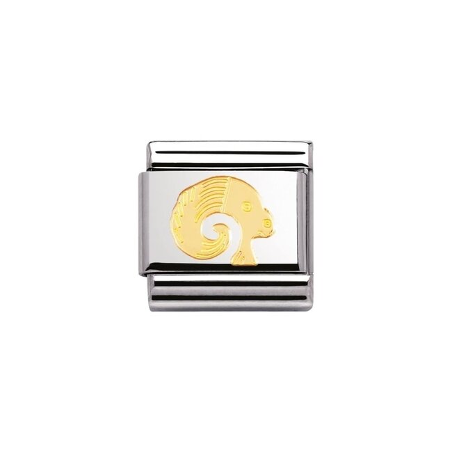 Nomination Nomination Schakel 030104-01 Composable Classic Staal met 18k Geelgouden Ram