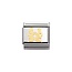 Nomination Nomination Schakel 030104-03 Composable Classic Staal met 18k Geelgouden Tweeling