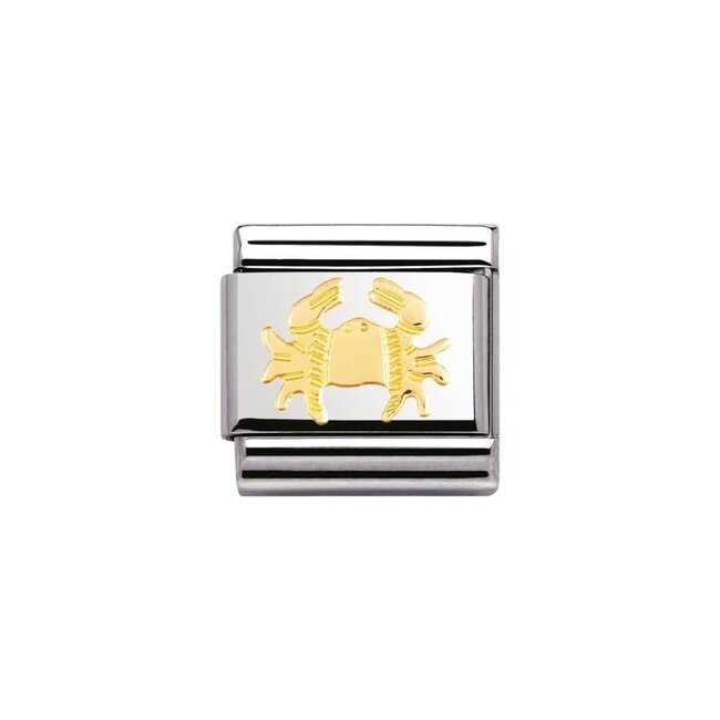 Nomination Nomination Schakel 030104-04 Composable Classic Staal met 18k Geelgouden Krab