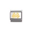Nomination Nomination Schakel 030104-04 Composable Classic Staal met 18k Geelgouden Krab