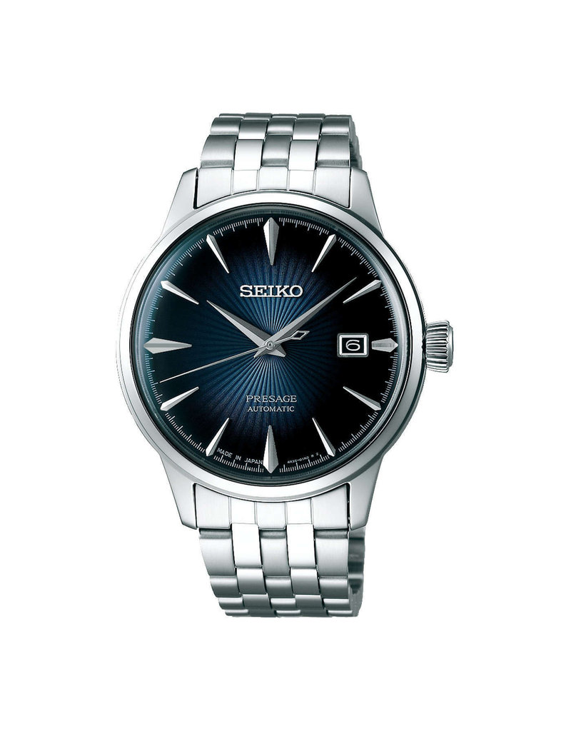 Seiko Seiko SRPB41J1 Horloge Presage automaat staal blauw met stalen band