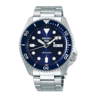 Seiko SRPD51K1 5 Sports Automatic Staal Blauw