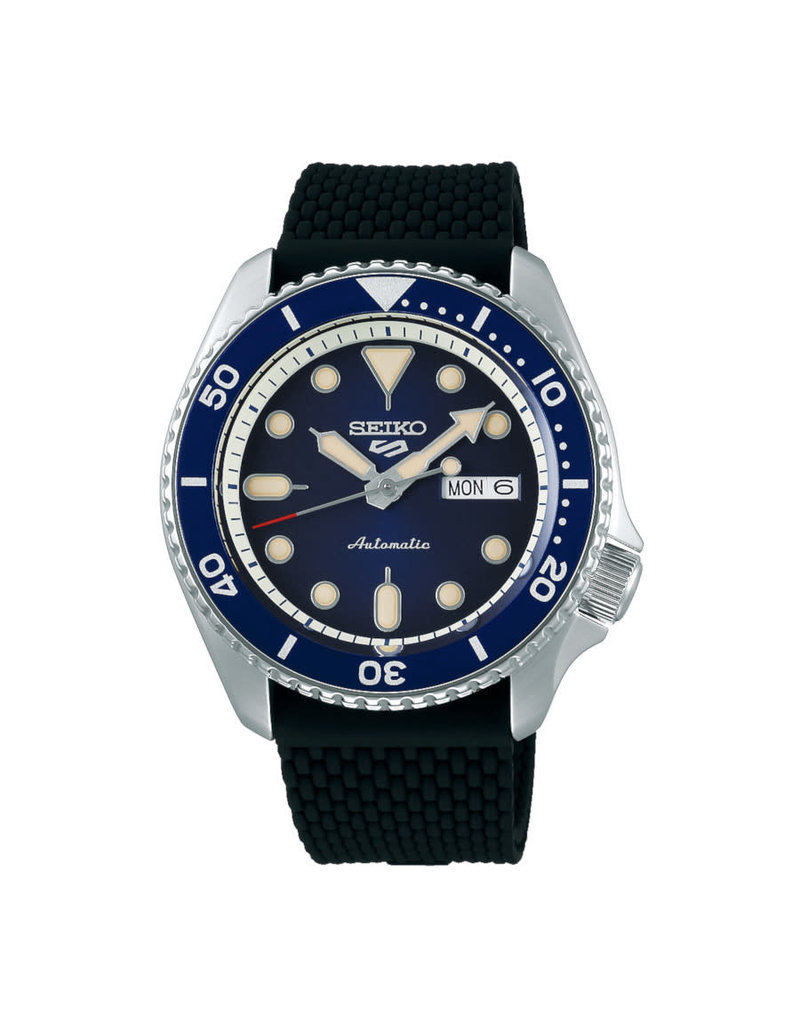 Seiko SRPD71K2 5 Sports Automatic Siliconen Blauw - Blinckers Jewels \u0026  Watches