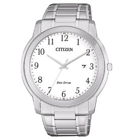 Citizen AW1211-80A Horloge Heren Ecodrive Staal wit