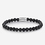 Rebel & Rose Rebel & Rose Armband RR-60033-S-L Black Rocks 6mm Maat L