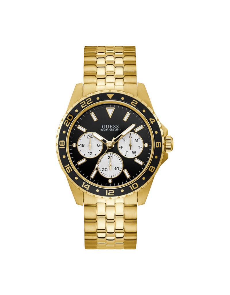 Onnauwkeurig Perforatie Geweldig Guess W1107G4 Horloge heren Chrono Staal Goud - Blinckers Jewels & Watches