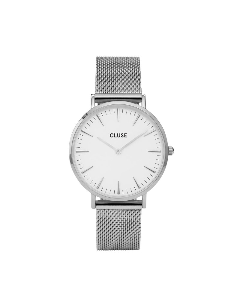 Cluse Cluse CW0101201002 Horloge La Boheme Mesh White Silver