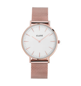 Cluse Cluse CW0101201001 Horloge La Boheme Mesh Rosé Gold