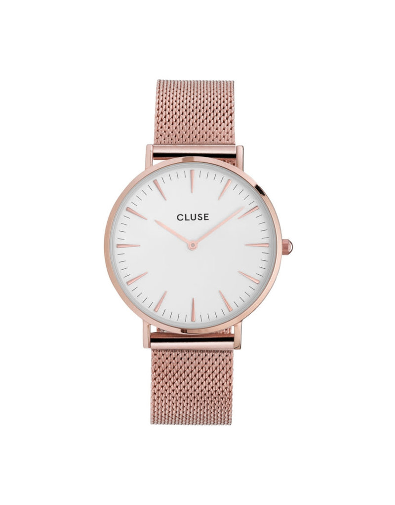 Cluse Cluse CW0101201001 Horloge La Boheme Mesh Rosé Gold