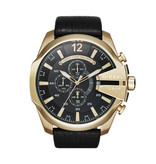 Diesel DZ4344 Horloge Heren Chrono Leer Goud