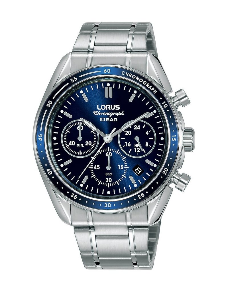 Lorus Lorus RT389HX-9 Horloge heren chrono Staal blauw - Blinckers Jewels \u0026  Watches