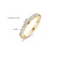 Blush Blush Ring 1145BZI/54 14k Geelgoud gezet met Briljant geslepen Zirkonia Maat 54