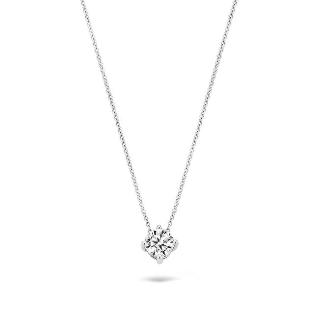 Blush 3057WZI Ketting 14 krt witgoud met zirkonia