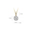 Blush 6064BZI Hanger 14 krt geelgoud met zirkonia