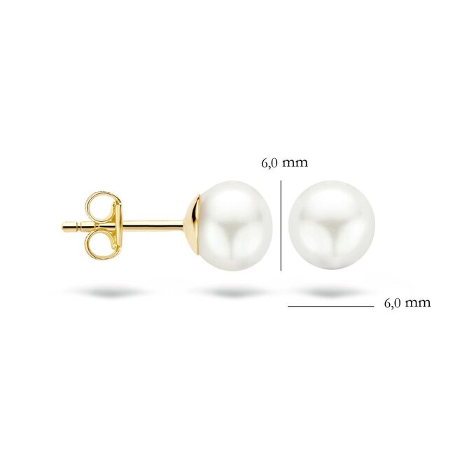 Blush 7150YPW Oorbellen 14 krt geelgoud met Zoetwater parel